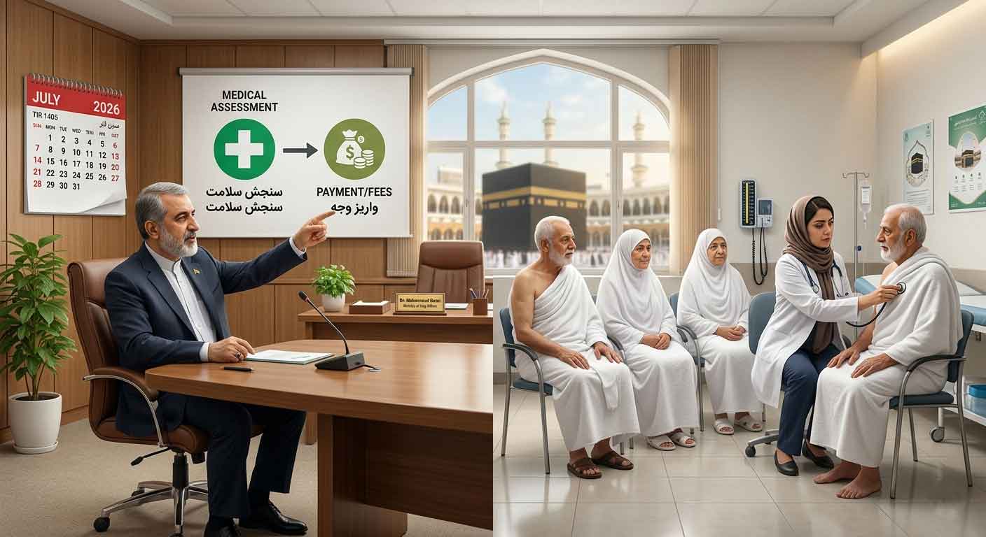 تغییر مهم در ثبت‌نام حج ۱۴۰۶ - تأیید استطاعت جسمی زائران پیش از واریز وجه