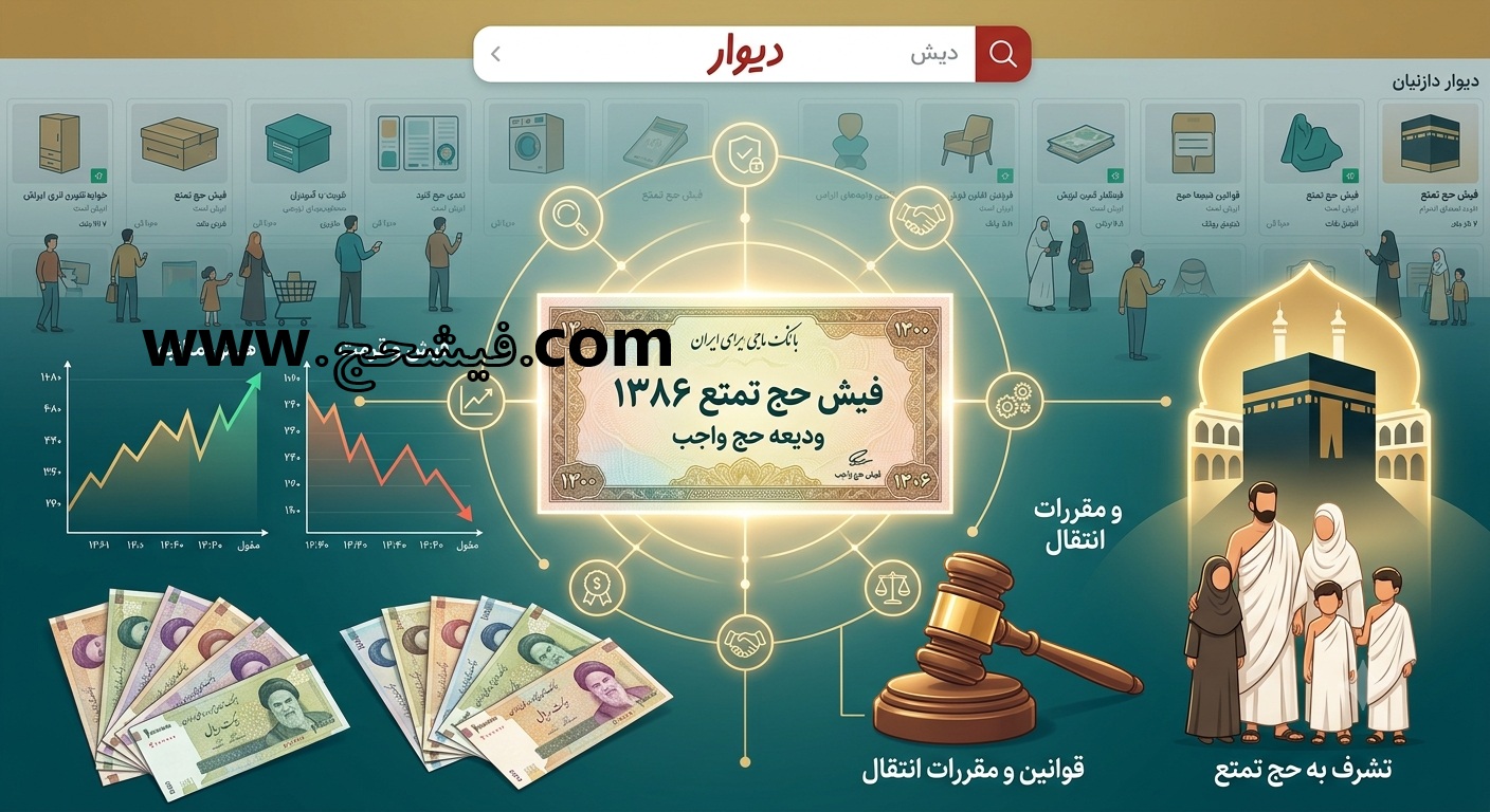 قیمت فیش حج تمتع سال 86 دیوار