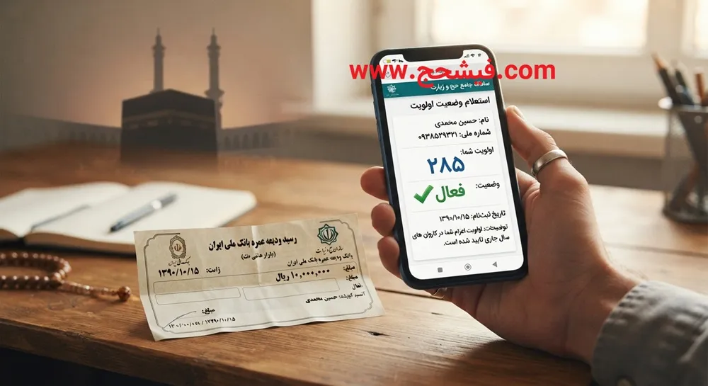 استعلام اولویت فیش حج عمره بانک ملی و ملت – راهنمای کامل و گامبهگام