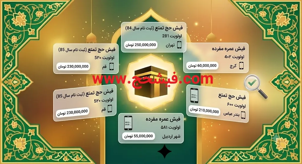 خرید و فروش فیش حج عمره
