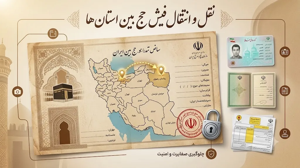 نقل و انتقال فیش حج بین استانها | راهنمای کامل ۱۴۰۵
