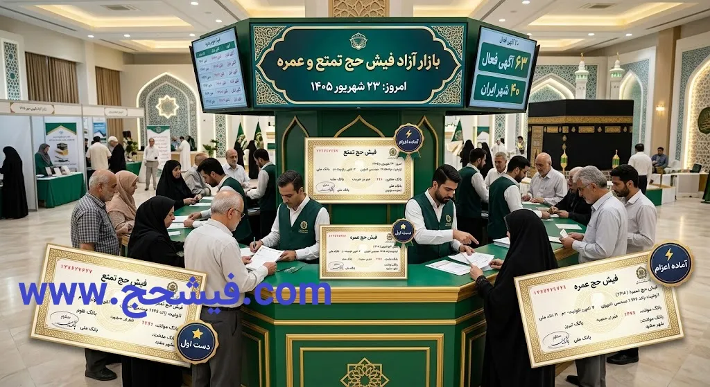 بازار فیش حج و عمره - ۲۳ شهریور ۱۴۰۵