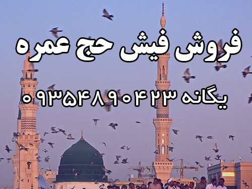 فروش فوری 2 عدد فیش حج عمره با اولویت 361 با قیمت مناسب.  یگانه 09354890423